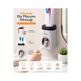QesQin Yoogee Otomatik Diş Macunu Sıkacağı | Yapışkanlı Duvar Tipi Pratik Diş Macunu Dispenser