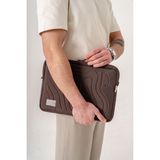 Qeyzi Cornerarmor (Kenar Koruma) Teknolojisine Sahip Macbook Çantası(13&15.6 Inch) - Kahverengi