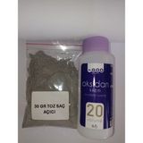 Qf Toz Saç Açıcı 30 gr ve 60 ml 20 Vol Oksidan Krem - GRİ
