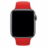Qfit Apple Watch Uyumlu 42/44 mm Silikon Kırmızı Spor Kordon