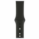 Qfit Apple Watch Uyumlu 42/44 mm Silikon Spor Siyah Kordon