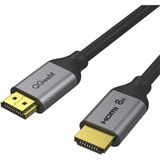 Qgeem Qg-av17 Görüntü Ve Ses Aktarıcı Hdmı Kablo 2.1 Versiyon 8k Hd Kalite 48gbps 4.57 Metre Siyah