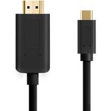 Qgeem Qg-ua11 Type-c To Hdmı Kablo 1.2m Siyah