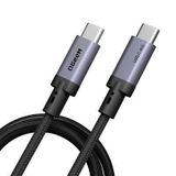 Qgeem Qg03 Type-c To Type-c Pd 40g 8k 60hz Data Kablosu Ve Çevirici 240w 1.5m Gri