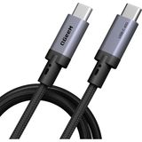 Qgeem Qg03 Type-c To Type-c Pd 40g 8k 60hz Data Kablosu Ve Çevirici 240w 1m Gri