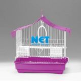 Qh Pet Cage Kafes Üçgen Çatılı Renkli 28x22x39 Muhabbet Kanarya