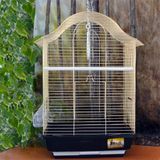 QH Pet Cage Pirinç Telli Kuş Kafesi 34,5x28x54,5 cm Kanarya ve Muhabbet Kuşları İçin