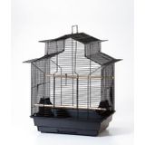 Qh Pet Kafes Papağan Çin Çatılı Beyaz 47x36x62