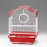 Qh Pet Kuş Kafesi 30X23x39 Cm Kırmızı H89102-R Kanarya Muhabbet Kuşu İçin