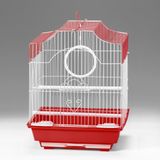 Qh Pet Kuş Kafesi 30x23x39 Cm Kırmızı Kanarya Muhabbet Kuşu İçin