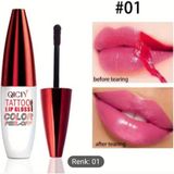 Qıcıy Tattoo Lip Gloss Soyulabilen Ruj - PEMBE