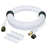 QIFGUO Cat 8 Ethernet Kablosu 50 ft İnternet Ağı LAN Kablosu Yüksek Hızlı 2000 Mhz 40 Gbps RJ45 Kablolar, Oyun, Xbox, PS4, Modem, Yönlendirici - Cat7/Cat6e/Cat5e Ağı ile Uyumlu - Beyaz
