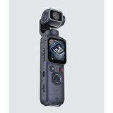 Qifit 75MP 4K Ultra Hd Vlog Kamerası 330° Gimbal Stabilizatörlü Mini Kamera Vlogging Kamera Aı Yüz Takipli El Tipi Dijital Kamera - Siyah