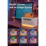 Qifit Hoparlörlü Aroma Difuzoru & Nemlendirici – 3in1 LED Gece Lambasi, Bluetooth Hoparlor, Sessiz Ultrasonik Sisleme - Beyaz