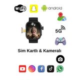 Qifit HW S10 CALL 5G Android AMOLED Ekran GPS, NFC, Kamera Yapay Zeka Destekli Akıllı Saat BTK Kayıt