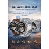 Qifit Hw7 Pro+ Akıllı Saat 1.46" Hd Ekran | Bluetooth Arama | Nabız & Oksijen Ölçer | Uzun Pil Ömrü | Sesli Asistan | Su Geçirmez - Gri