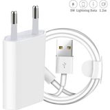 Qiqoox Lightning To USB Şarj Cihazı 5W Apple Iphone 5 6 7 8 x Plus S Max Uyumlu Şarz Aleti - Beyaz