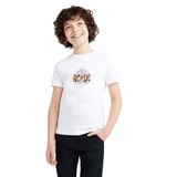 Qivi Acdc Black Ice Concept Art Baskılı Beyaz Unisex Çocuk T-shirt