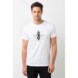 Qivi All Hope Is Gone Baskılı Beyaz Erkek Örme T-shirt