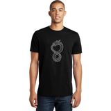 Qivi Altered Carbon Ejderha Black Baskılı Siyah Erkek Örme T-shirt