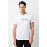 Qivi Anathema Logo Baskılı Baskılı Beyaz Erkek Örme T-shirt