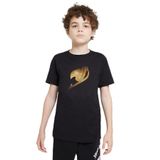 Qivi Anime Fairytail Logo Baskılı Siyah Unisex Çocuk T-shirt