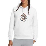 Qivi Anime Naruto Baskılı Beyaz Kadın Uzun Kol Örme Sweatshirt