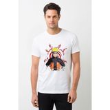 Qivi Anime Narutotokyo Ghoul Kaneki Manga Baskılı Baskılı Beyaz Erkek Örme T-shirt