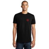 Qivi AOA Good Luck Göğüs Baskı Baskılı Siyah Erkek Örme T-shirt