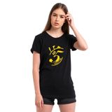 Qivi Aşk 5 Vakittir Baskılı Beyaz Kadın Örme T-shirt