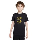 Qivi Aşk 5 Vakittir Baskılı Siyah Unisex Çocuk T-shirt