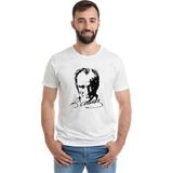 Qivi Atatürk 23 Nisan Baskılı Beyaz Erkek Örme T-shirt