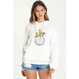 Qivi BGA2182-KDNKP Beyaz Kadın Sweatshirt