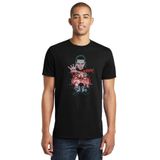Qivi Bitchin Baskılı Siyah Erkek Örme T-shirt