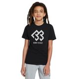 Qivi Born To Beat Baskılı Unisex Çocuk Siyah T-shirt