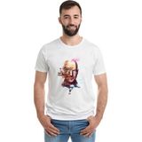 Qivi Breakıng Bad Baskılı Beyaz Erkek Örme T-shirt