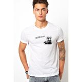 Qivi Breaking Bad I am The Danger Baskılı Beyaz Erkek Örme T-shirt