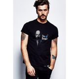 Qivi Breaking Bad The Blue Danger Baskılı Siyah Erkek Örme T-shirt