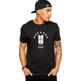 Qivi Bts Army Baskılı Beyaz Erkek Örme T-shirt