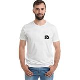 Qivi Bts Suga 93 Baskılı Beyaz Erkek Örme T-shirt
