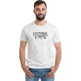 Qivi Cannibal Corpse Logo Baskılı Beyaz Erkek T-shirt