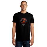 Qivi Carmen Sandiego See You Next Crime Baskılı Siyah Erkek Örme T-shirt