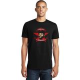 Qivi Che Guevara Viva La Revolucion Baskılı Siyah Erkek Örme T-shirt