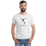 Qivi Death Note Baskılı Beyaz Erkek T-shirt