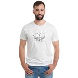 Qivi Depeche Mode Baskılı Beyaz Erkek T-shirt