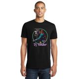 Qivi DJ Yonder Baskılı Siyah Erkek Örme T-shirt