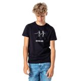 Qivi Doctor Who Two Man Baskılı Unisex Çocuk Siyah Sweatshirt