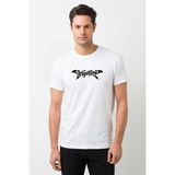 Qivi Dragonforce Logo Baskılı Beyaz Erkek T-shirt