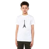 Qivi Drawing Rock Guitar Baskılı Beyaz Unisex Çocuk T-shirt