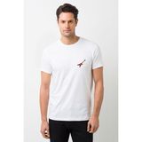 Qivi Elektro Gitar Elektrik Gitar Fender Stratocaster Modern Kırmızı Baskılı Örme Beyaz Erkek T-shirt